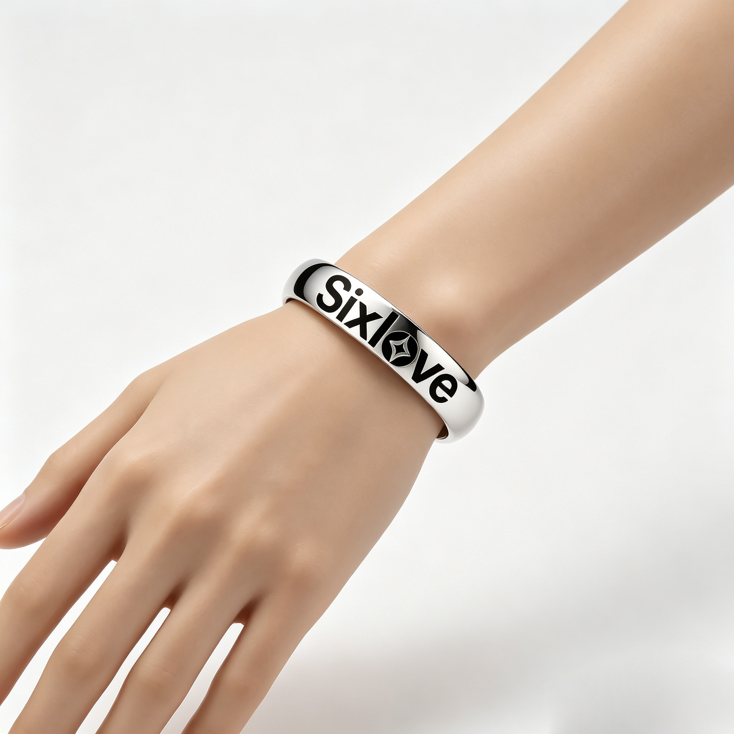 Sixlove Classic Stackable Bangle Bracelets, Smooth Polished Waterproof Bangles Jewelry, Minimalist Daily Wear Cuff Bangles Gift for Women Girls, Multi-Size Available
