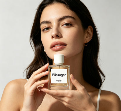 Blissuger Minimalist Square Bottle Women Perfume, Light Daily Wear Fragrance Long Lasting Subtle Scent for Office & Dating