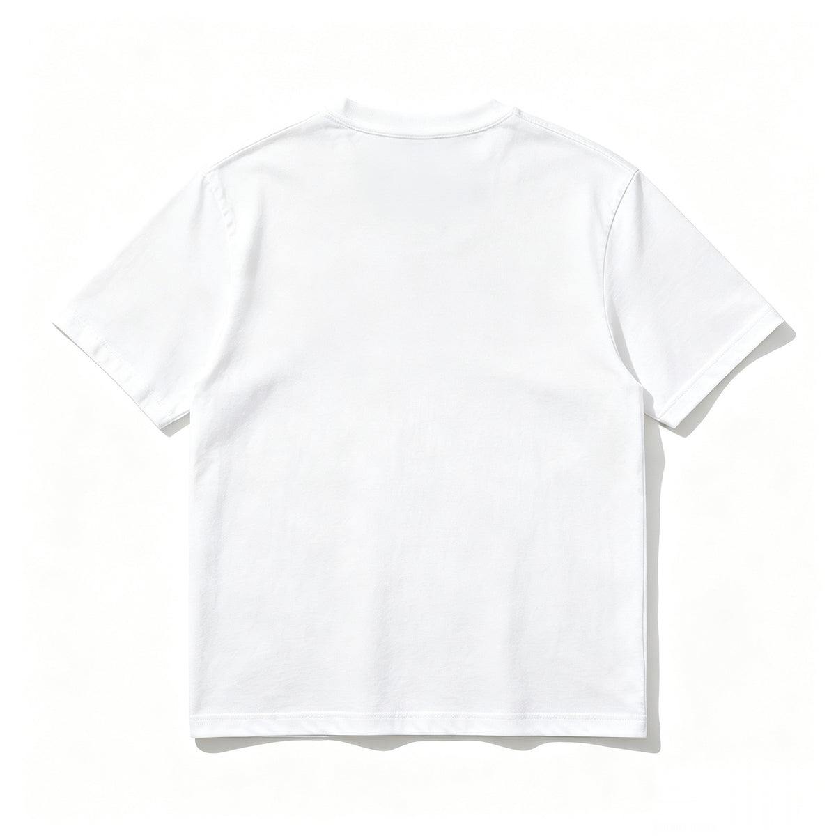 BigTank Crew Neck Short-Sleeve T-Shirt, Classic Solid White Casual Basic Tee for Men Daily Outfit