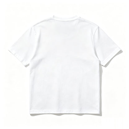 BigTank Crew Neck Short-Sleeve T-Shirt, Classic Solid White Casual Basic Tee for Men Daily Outfit