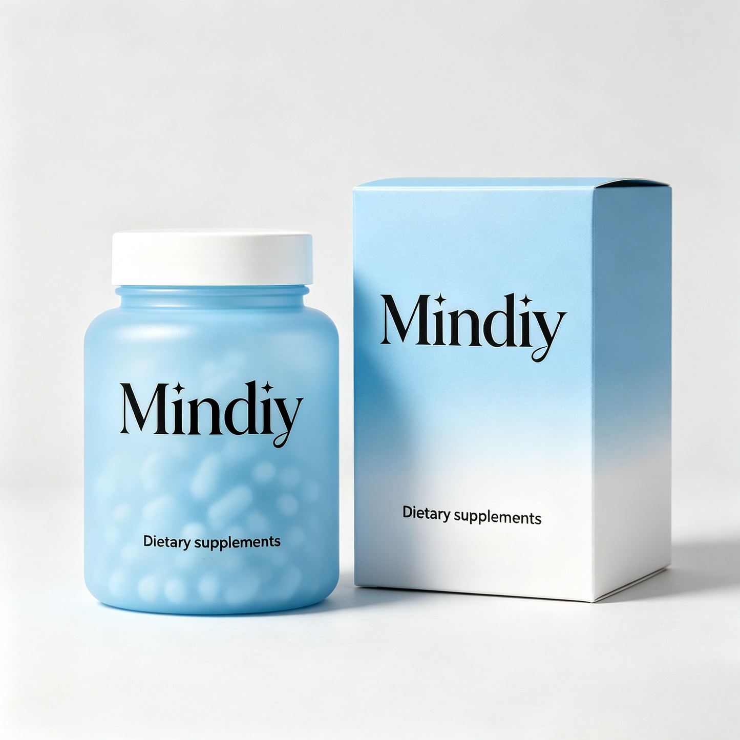 Mindiy Daily Wellness Dietary Supplement Capsules, All Natural Gentle Formula for Mood Support & Brain Focus