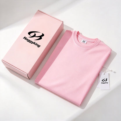 Naggyking Classic Crew Neck T-shirts, Soft Breathable Short Sleeve Tee for Daily Casual Wear