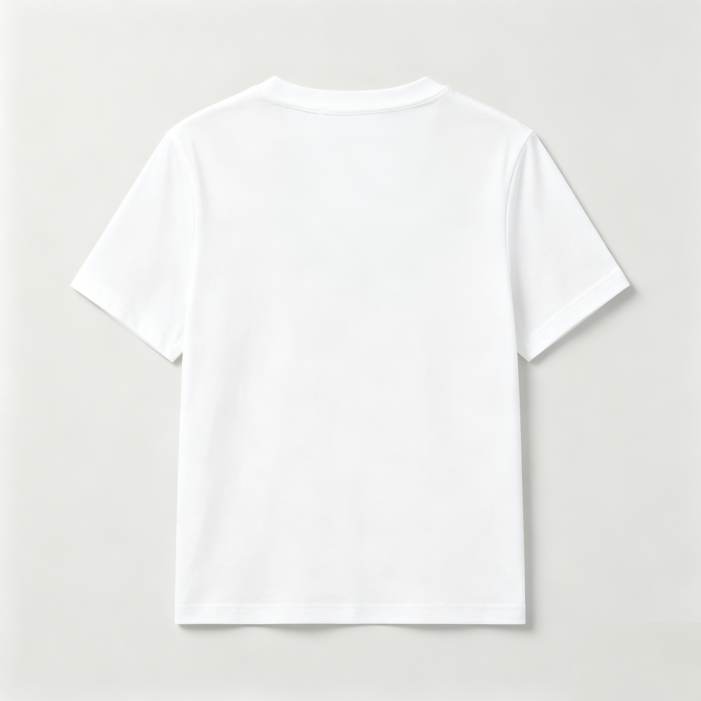 BBITHE Basic Crew Neck Short Sleeve T-Shirt, Solid White Casual Plain Tee, Soft Breathable Slim Fit Everyday Top, Minimalist Short Sleeve Shirt for Daily Street & Layered Outfits