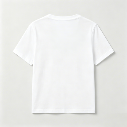 BBITHE Basic Crew Neck Short Sleeve T-Shirt, Solid White Casual Plain Tee, Soft Breathable Slim Fit Everyday Top, Minimalist Short Sleeve Shirt for Daily Street & Layered Outfits