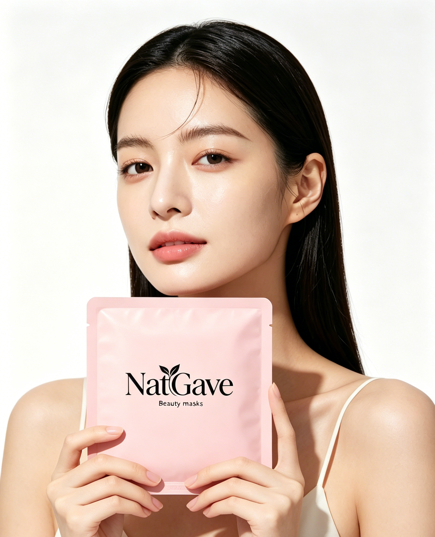 NatGave Hydrating Beauty Facial Masks, 8 Sheets Per Box, Natural Plant Extract Moisturizing Sheet Mask, Soothing Calming Glow Mask For Dry Sensitive Skin, Daily Skin Care Treatment For Women