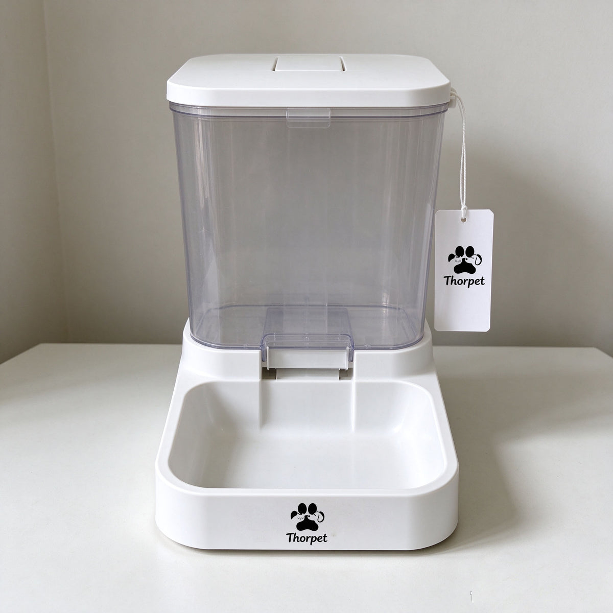 Thorpet Gravity Automatic Pet Feeder, Large Capacity Dry Food Dispenser for Cats and Small Medium Dogs
