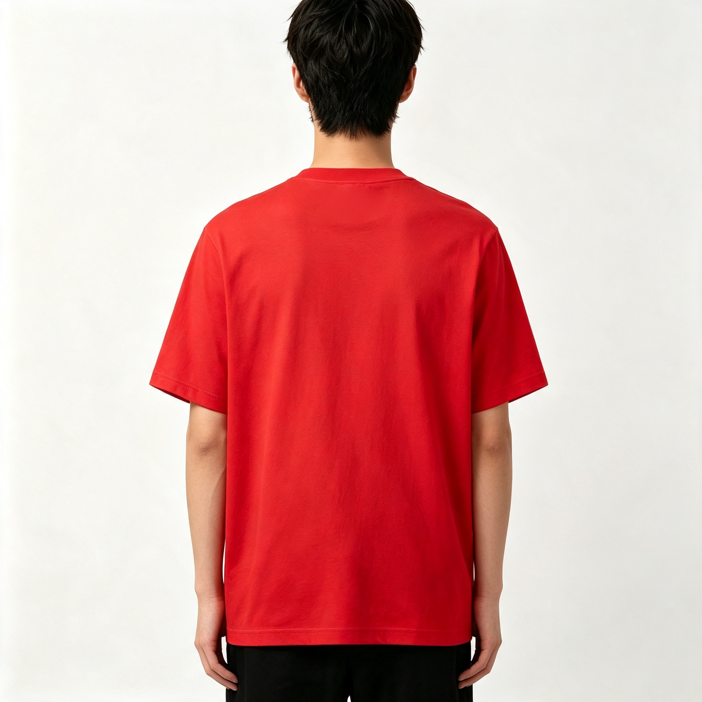 Aurayouth Classic Crew Neck Cotton T-Shirt, Oversized Loose Fit Short Sleeve Graphic Tee, Soft Breathable Casual Basic Top, Fashion Streetwear Daily Summer Tee Shirts for Men