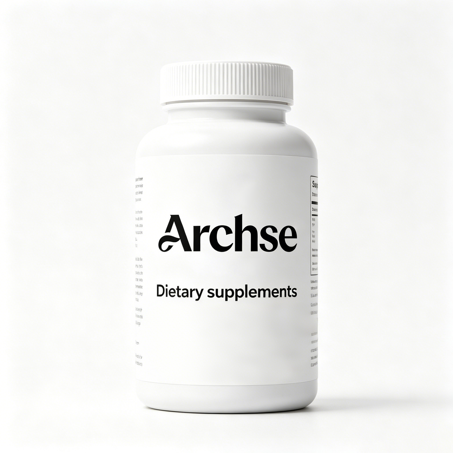 Archse Natural Daily Dietary Supplement Capsules, Easy Swallow White Veggie Capsules, Premium Nutritional Support Supplement for Men Women Daily Wellness