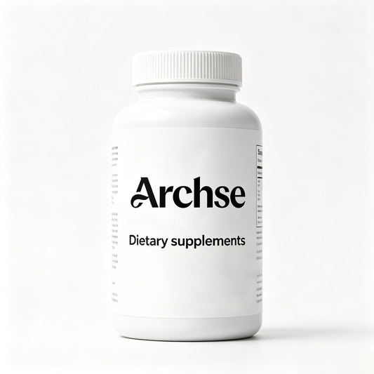 Archse Natural Daily Dietary Supplement Capsules, Easy Swallow White Veggie Capsules, Premium Nutritional Support Supplement for Men Women Daily Wellness
