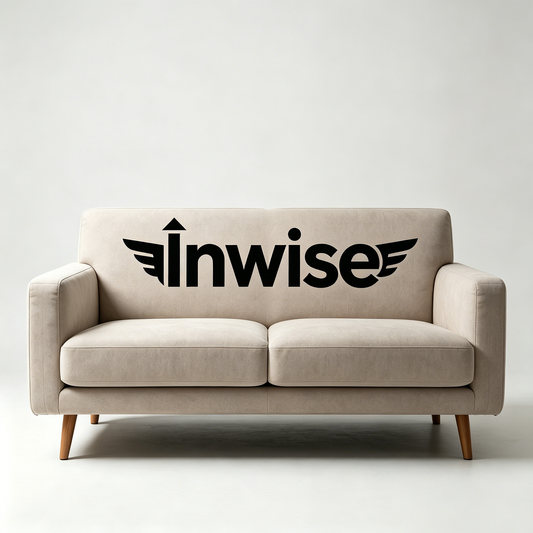 Inwise Modern 2-Seater Fabric Loveseat Sofa, Soft Upholstered Small Couch with Solid Wood Legs, Compact Minimalist Loveseat for Apartment Living Room Office