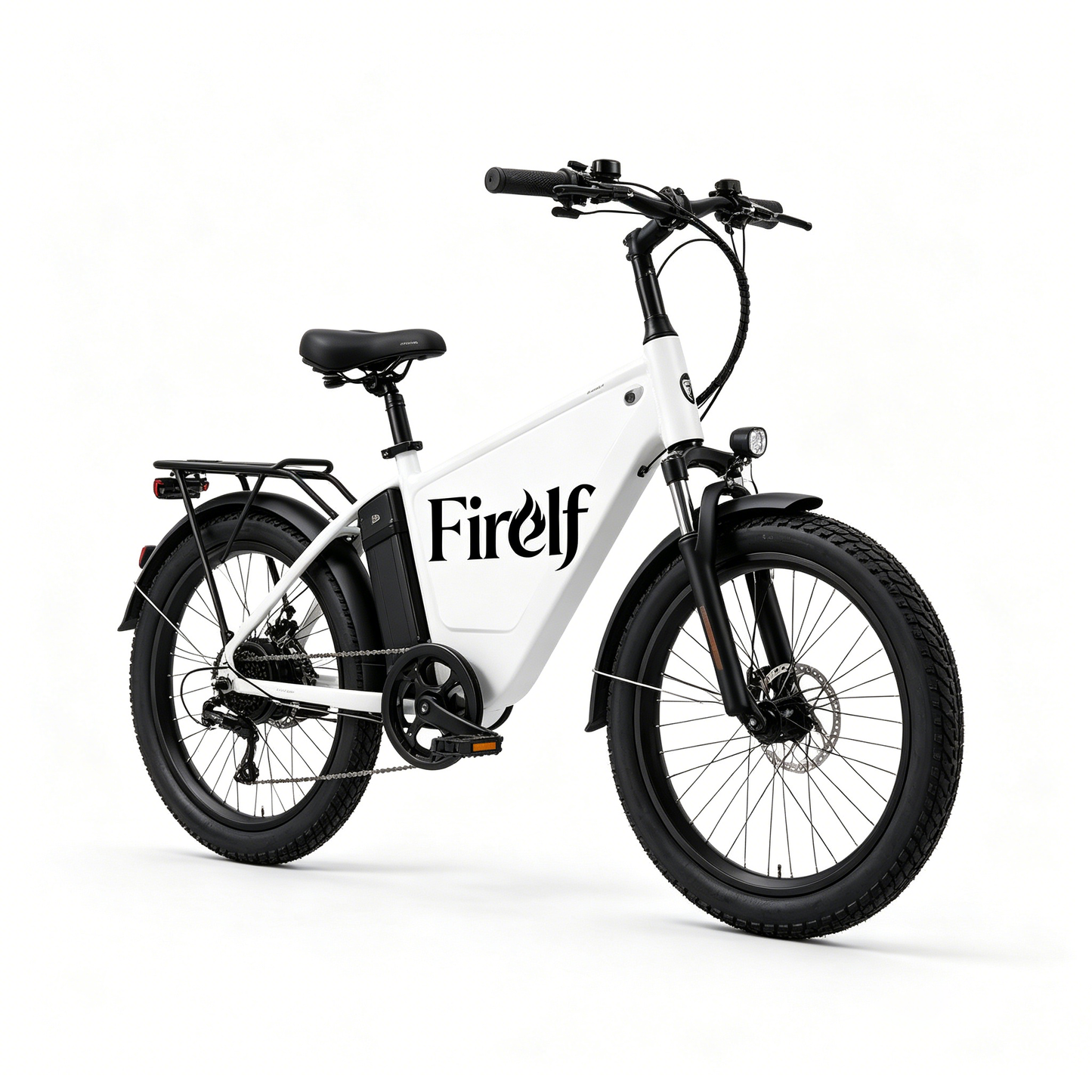 Firelf Fat Tire Electric Bike for Adults, All Terrain Electric Bicycle with Removable Large Capacity Battery, Dual Disc Brake & Full Suspension Ebike, 3 Working Modes Pedal Assist Ebike for Mountain Beach Urban Commute