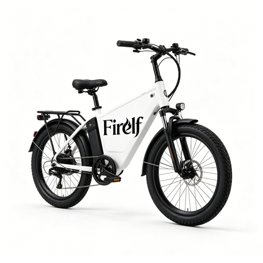 Firelf Fat Tire Electric Bike for Adults, All Terrain Electric Bicycle with Removable Large Capacity Battery, Dual Disc Brake & Full Suspension Ebike, 3 Working Modes Pedal Assist Ebike for Mountain Beach Urban Commute