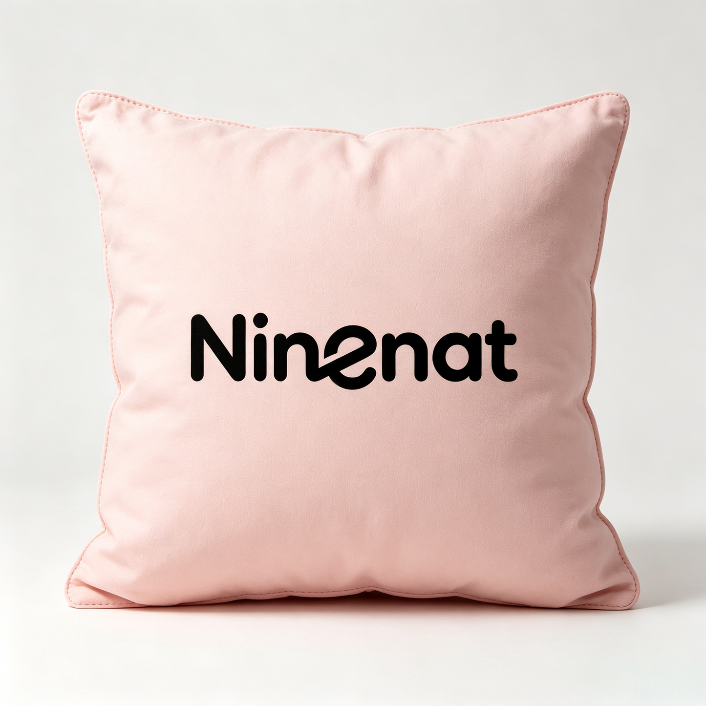 Ninenat Soft Pink Decorative Throw Pillow, Premium Skin-Friendly Square Accent Cushion, Vacuum Compressed Pack Decor Pillow for Sofa Bed Couch Home Decor