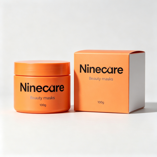 Ninecare Orange Brightening Beauty Mask Vitamin C Hydrating Facial Mask, Deep Pore Cleansing Anti-Dull Clay Mask, Anti-Aging Moisturizing Mask for All Skin Types Sensitive Oily Dry Skin