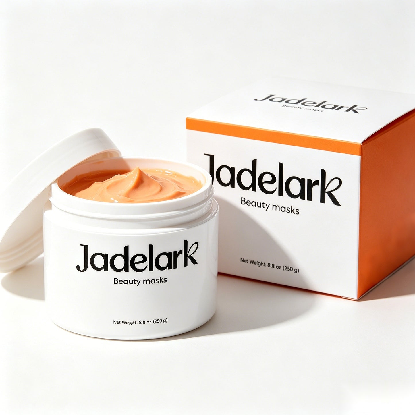 Jadelark Hydrating Brightening Clay Beauty Mask 8.8oz Deep Pore Cleansing Facial Mask for Uneven Dull Skin, Oil Control & Glow Boost Face Mask