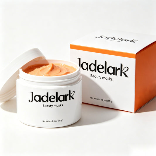 Jadelark Hydrating Brightening Clay Beauty Mask 8.8oz Deep Pore Cleansing Facial Mask for Uneven Dull Skin, Oil Control & Glow Boost Face Mask