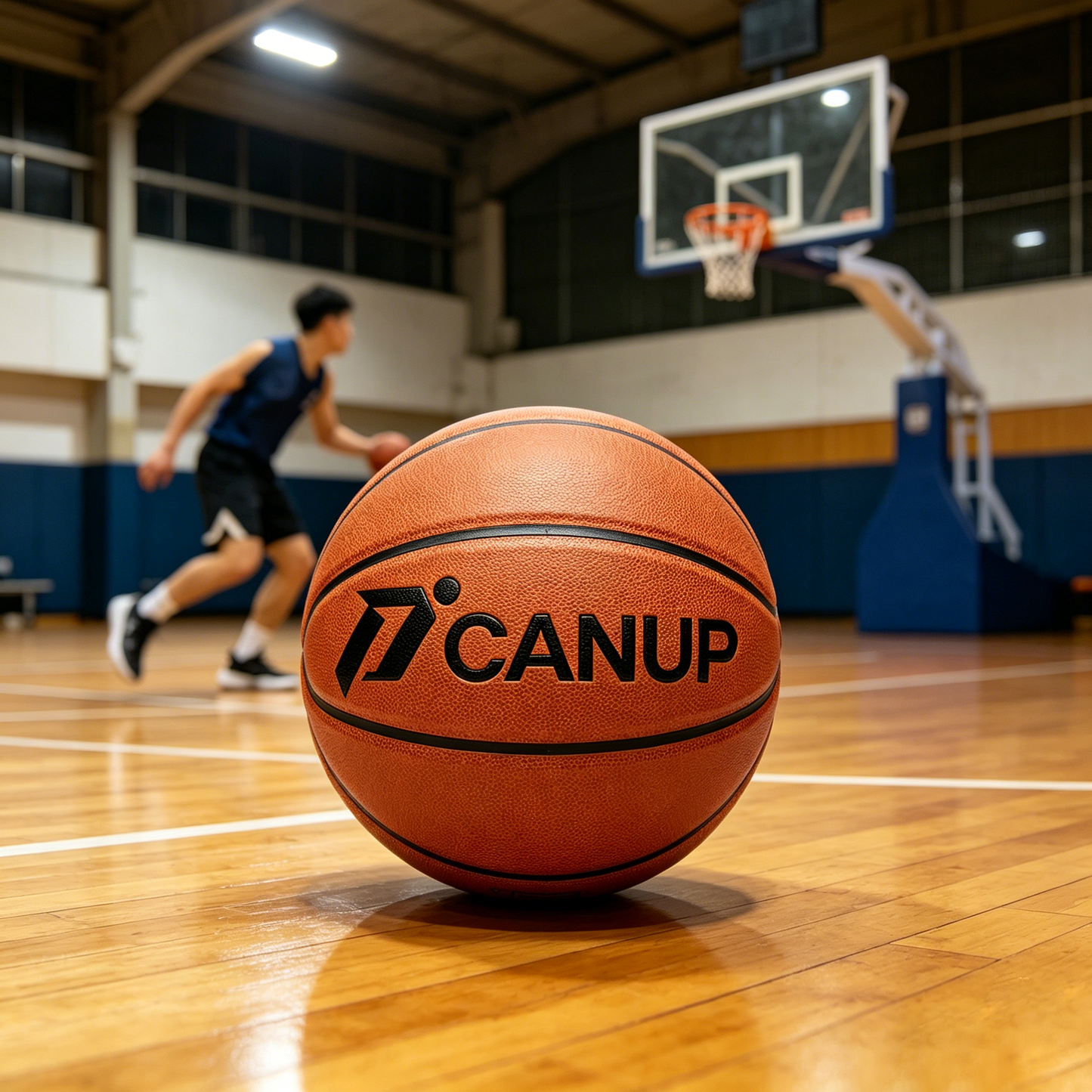 CANUP Men’s Official Regulation Size 7 Basketball, Durable Composite Leather Street Basketball with Good Grip, Stable Bounce Game Ball for School Gym Backyard Daily Play