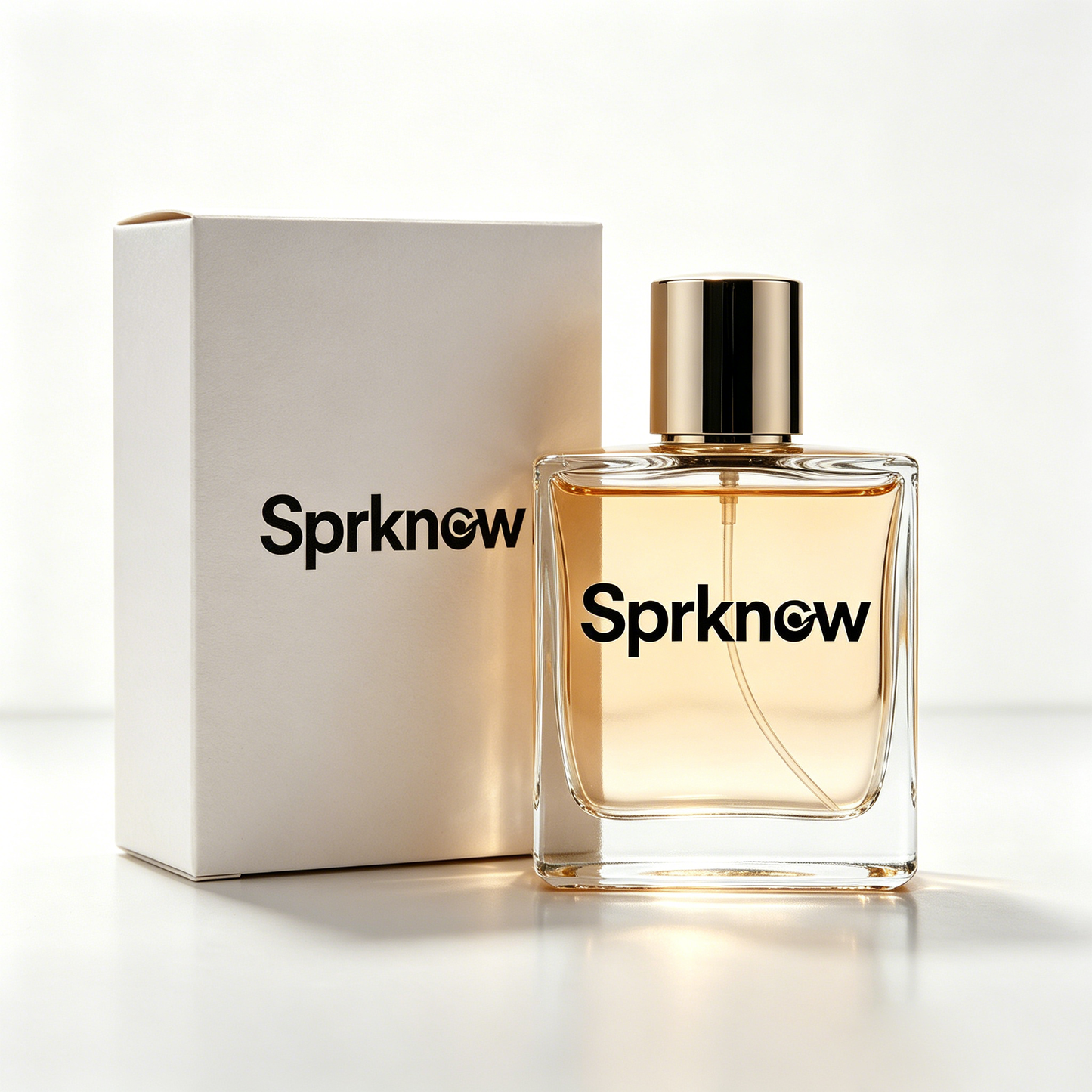 Sprknow Eau de Toilette for Women, Long Lasting Warm Amber Fragrance, Elegant Square Glass Perfume Bottle, Daily Casual & Date Night Scent