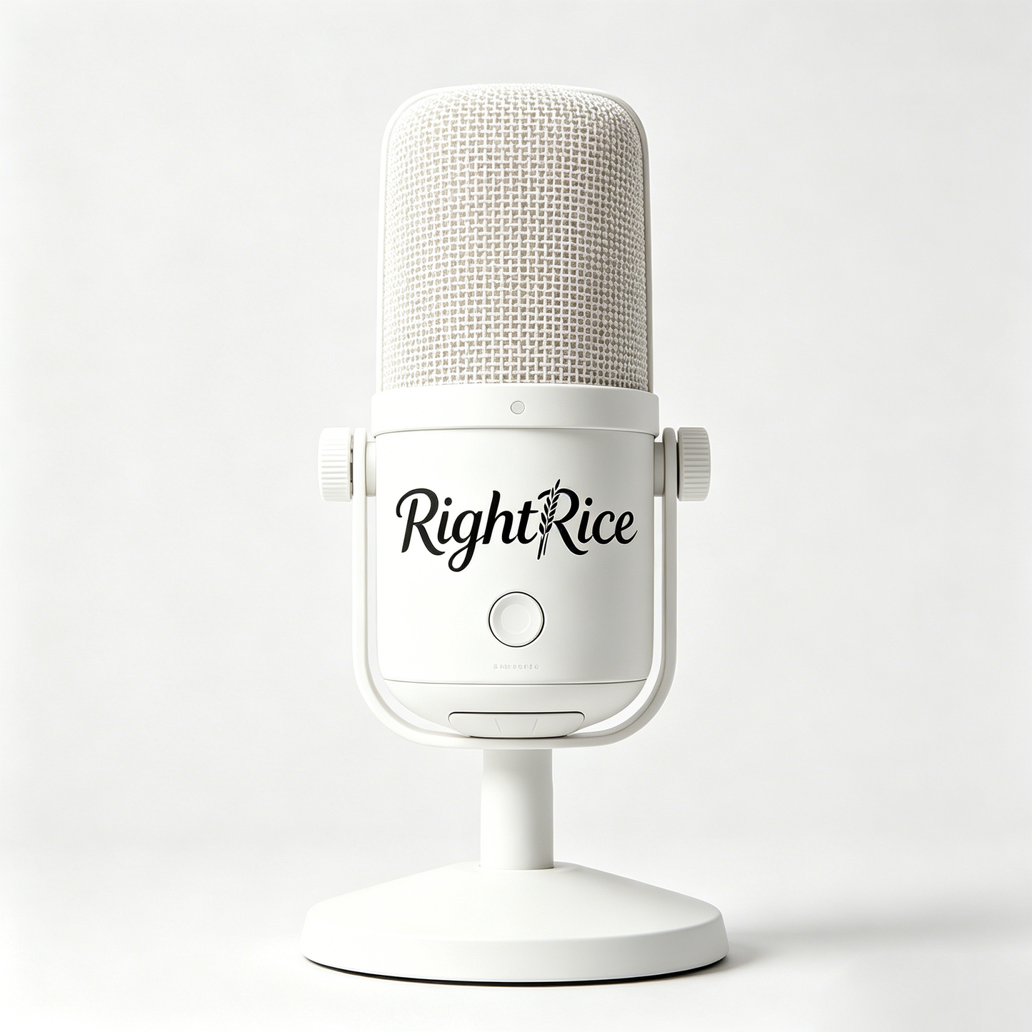 RightRice USB Condenser Microphone with Stand, Plug & Play Studio Recording Mic, Noise Cancelling Desktop Microphone for Podcast Streaming Gaming Voice Over Online Class