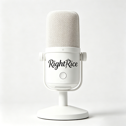 RightRice USB Condenser Microphone with Stand, Plug & Play Studio Recording Mic, Noise Cancelling Desktop Microphone for Podcast Streaming Gaming Voice Over Online Class