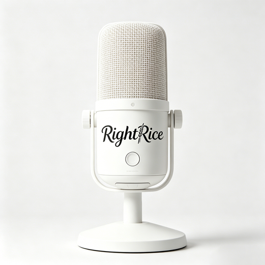 RightRice USB Condenser Microphone with Stand, Plug & Play Studio Recording Mic, Noise Cancelling Desktop Microphone for Podcast Streaming Gaming Voice Over Online Class