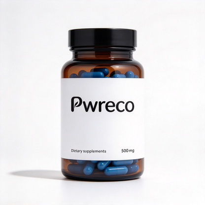 Pwreco Daily Dietary Supplement Capsules, 500mg Per Capsule, Natural Nutritional Support Capsules for Adult Daily Wellness