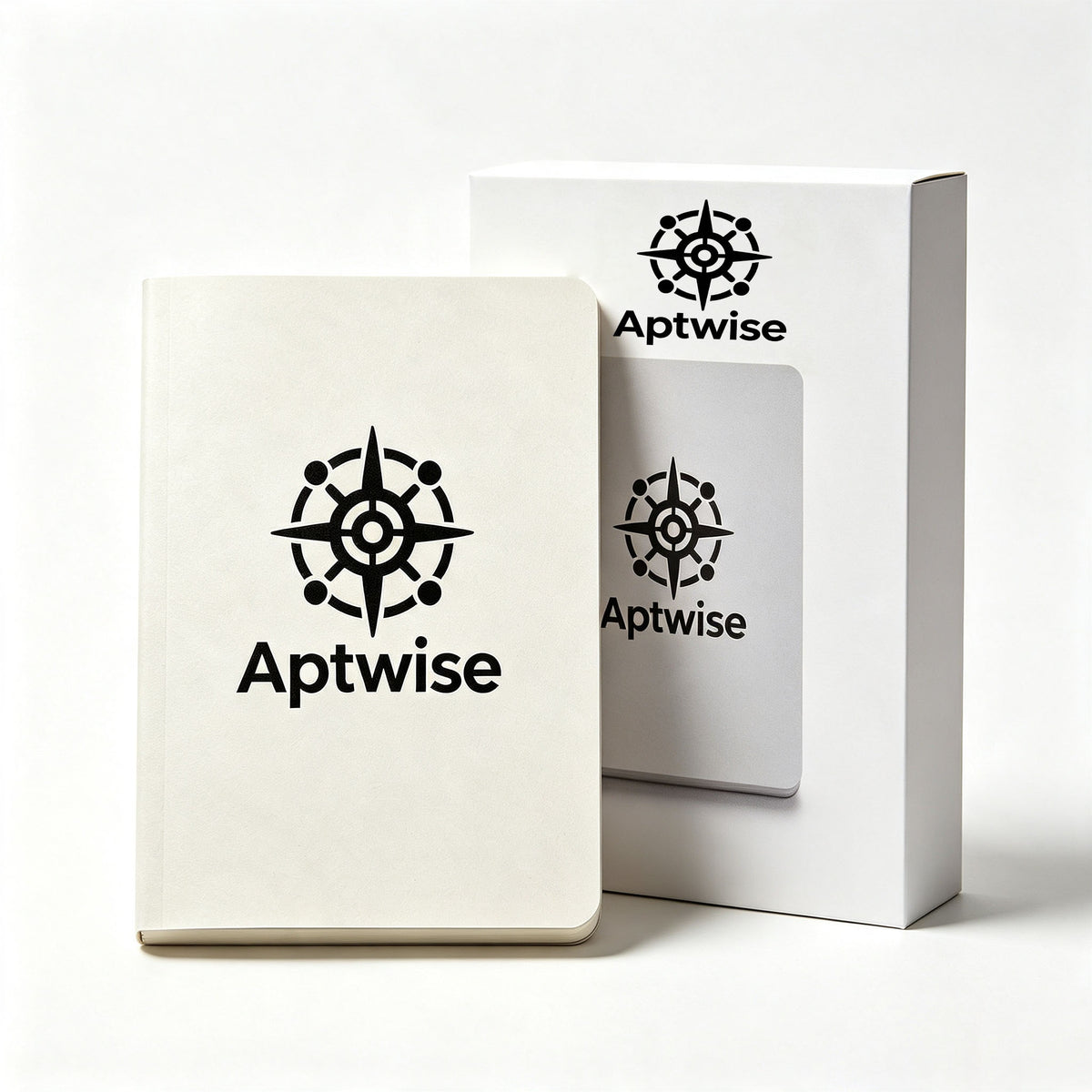 Aptwise Minimalist Hardcover Writing Notebook, Unlined Blank Paper Journal for Travel, Study and Business