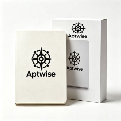 Aptwise Minimalist Hardcover Writing Notebook, Unlined Blank Paper Journal for Travel, Study and Business