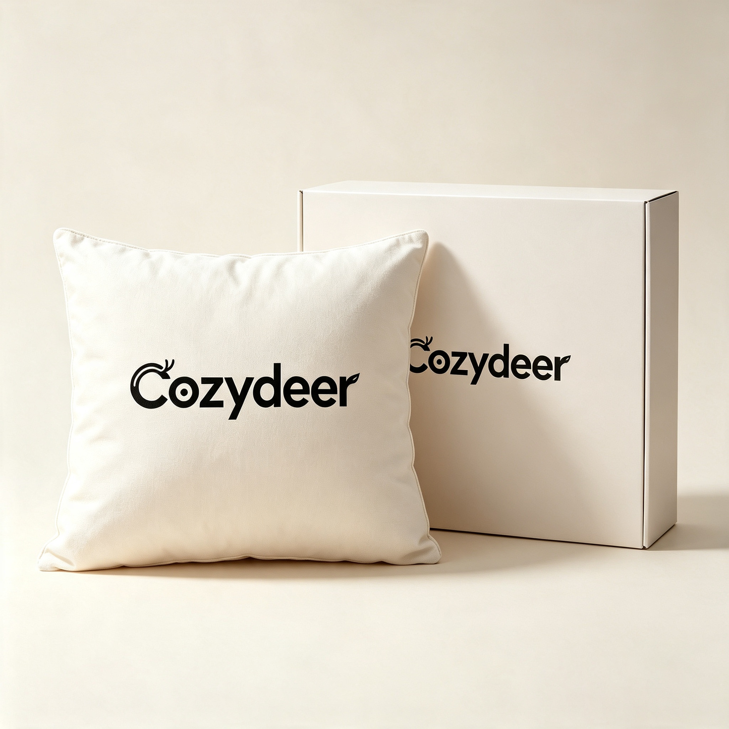 Cozydeer Decorative Throw Pillow, Soft Breathable Square Accent Cushion for Sofa Couch Bed Home Decor, Vacuum Compressed Shipped