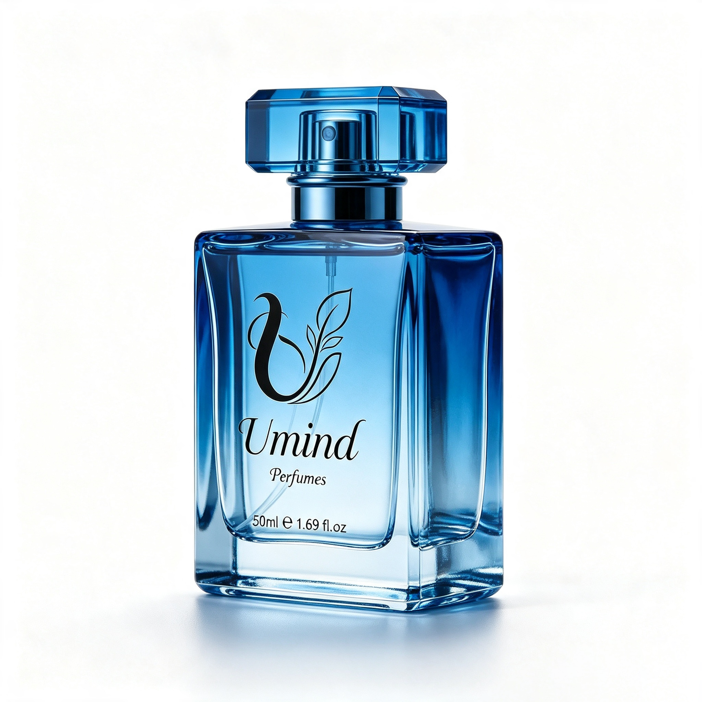 Umind Eau de Toilette Fresh Aquatic Woody Scent Perfume, Luxury Blue Square‑Glass Fragrance Bottle for Men, Long‑Lasting Cologne for Daily Work Dating