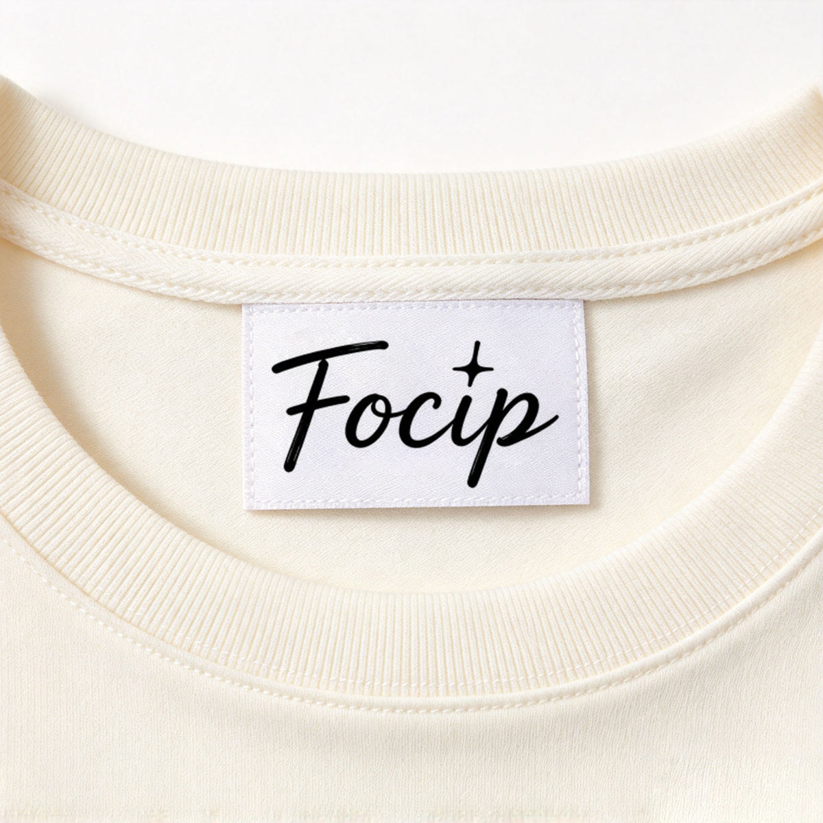 Focip Women's Crew Neck Short Sleeve T-Shirt, Slim Fit Cropped Basic Tee, Soft Stretchy Casual T-Shirts for Women Daily Wear