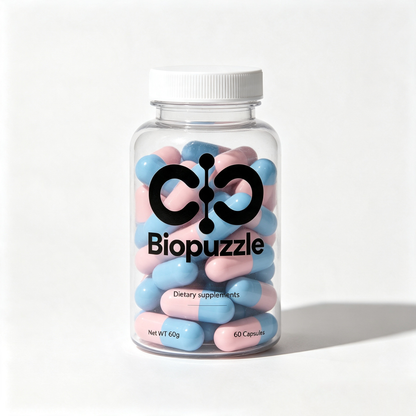 Biopuzzle Natural Daily Wellness Dietary Supplement Capsules, Plant‑Based Health Support Pills