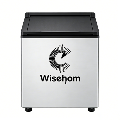 C Wisehom Commercial & Residential Stainless Steel Ice Maker, Automatic Fast Ice Making Machine, High Capacity Under Counter Ice Machine for Bar, Home, Restaurant
