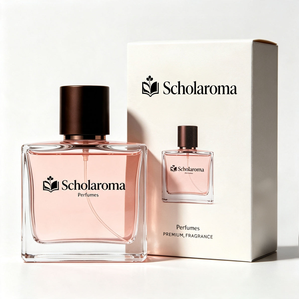 Scholaroma Eau De Parfum, Elegant Soft Pink Fragrance, Portable EDP Spray, Luxury Scent for All‑Day Wear