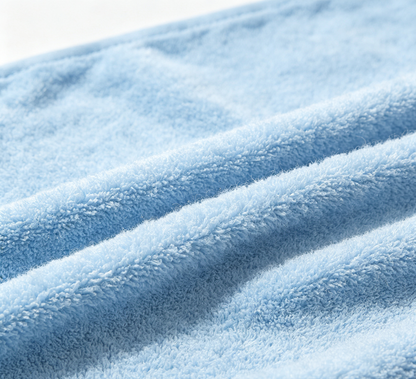 Dayto Soft Plush Face Towel, Quick Dry Absorbent Towel for Bathroom, Travel, Gym, Daily Home Use, Light Blue Multipurpose Hand Towel