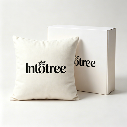 Intotree Linen Throw Pillow, Soft Square Decorative Accent Pillow Insert for Sofa Couch Bed Home Farmhouse Modern Decor, Cozy Indoor Decor Cushion