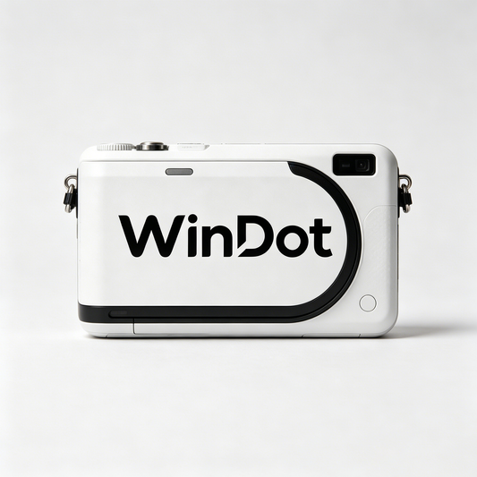WinDot Camera - Portable 1080P HD Camera Rechargeable Mini Camera for Photos & Videos, Ideal for Travel, Parties & Gifts