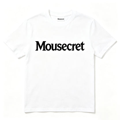 Mousecret Classic Short Sleeve T-Shirt, Crew Neck Casual Tee Top, Soft Breathable Cotton T-Shirt for Men Women Daily Wear