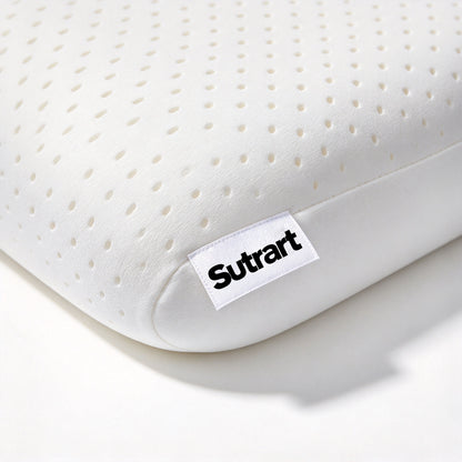 Sutrart Butterfly Shape Latex Pillow, Breathable Neck Support Pillow for Sleeping, Relief Neck Pain for Side Back Sleepers