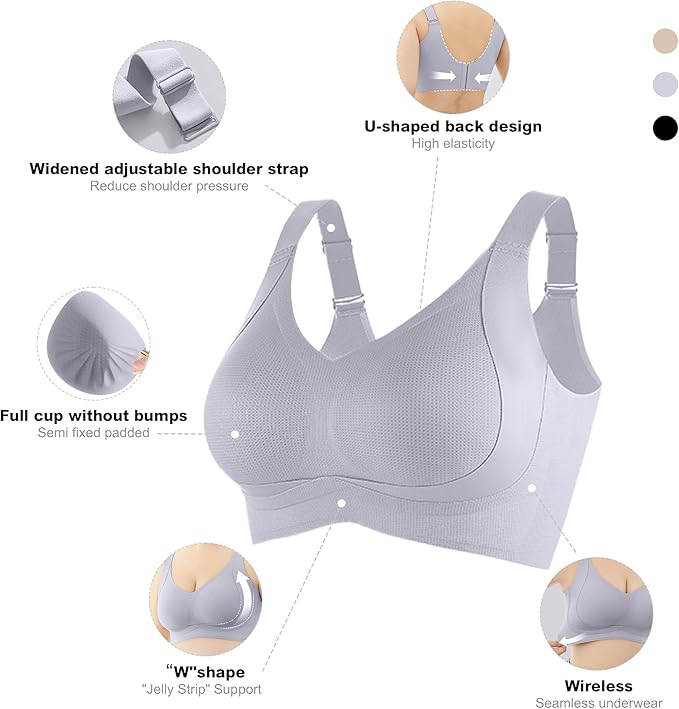 Jelly-Strip Seamless Bra — Your "Second Skin" That Lifts & Breathes