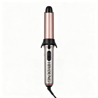 HIYOUNG Professional Hair Curling Iron - 1.25" Ceramic Tourmaline Barrel, Fast Heat & Anti-Scald Design, Auto Shutoff, Perfect for Long-Lasting Beach Waves & Curls