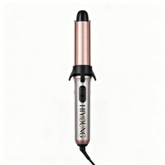 HIYOUNG Professional Hair Curling Iron - 1.25" Ceramic Tourmaline Barrel, Fast Heat & Anti-Scald Design, Auto Shutoff, Perfect for Long-Lasting Beach Waves & Curls