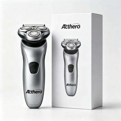 Acthero 3D Floating Rotary Electric Shaver for Men, Rechargeable Waterproof Cordless Shaver with Pop-Up Trimmer, Close Smooth Shaving for Daily Travel & Home Use