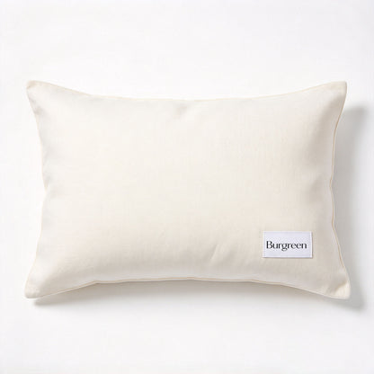 Burgreen Decorative Throw Pillow, Soft Breathable Rectangle Accent Pillow, Comfortable Cushion for Sofa Bed Living Room Home Decor, Vacuum Compressed Shipment