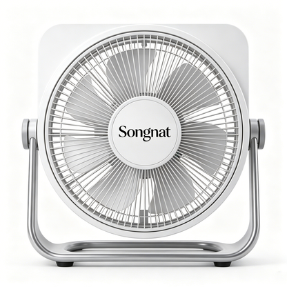 Songnat Portable Desk Fan, Adjustable Quiet Table Fan with 3 Speeds, Compact Personal Air Circulator Fan for Home, Office, Bedroom, Dorm & Small Spaces