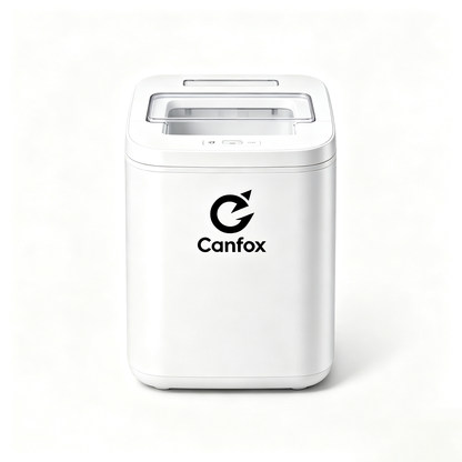Canfox Countertop Ice Maker, Portable Automatic Ice Making Machine, Fast Ice Cube Maker for Home Kitchen, Bar, RV, Camping & Party