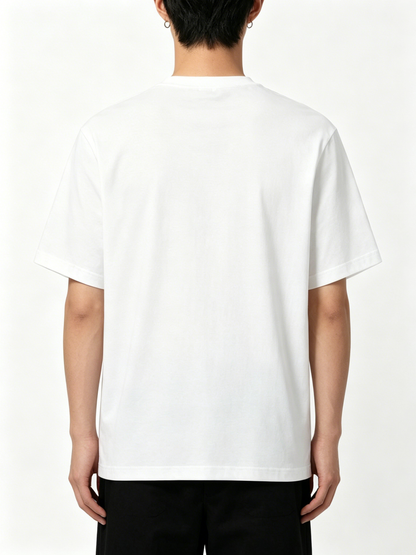 Densun Premium Cotton Crew Neck Short Sleeve T-Shirt, Minimalist Basic Casual Tee, Soft Breathable Loose Fit Everyday Top for Streetwear Daily Outdoor Work