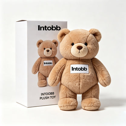 Intobb Teddy Bear Plush Toy, Soft Stuffed Animal Bear Plush Doll, Cuddly Plush Companion for Kids Adults, Premium Gift Box Packaging
