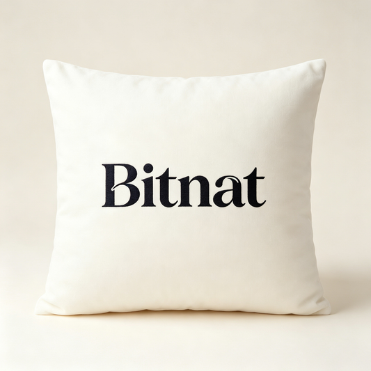 Bitnat Decorative Throw Pillow with Insert, Soft Linen Square Accent Pillow for Sofa Couch Bed Home Decor, Comes with Premium Gift Box Packaged