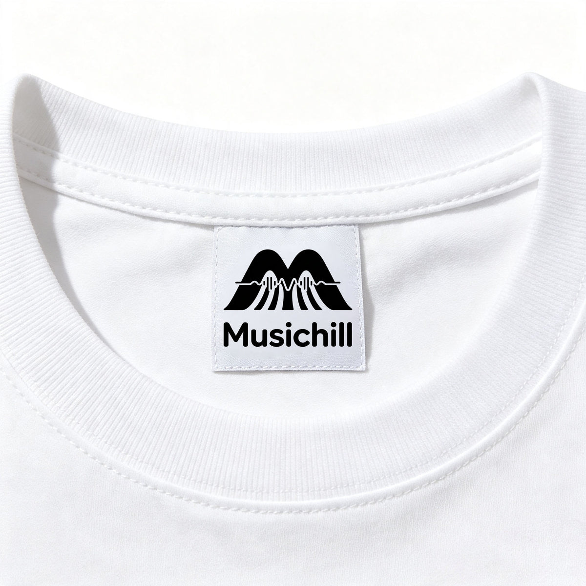 Musichill Basic White Crew Neck T‑Shirt Soft Breathable Cotton Short Sleeve Tops Casual Daily Unisex Tees
